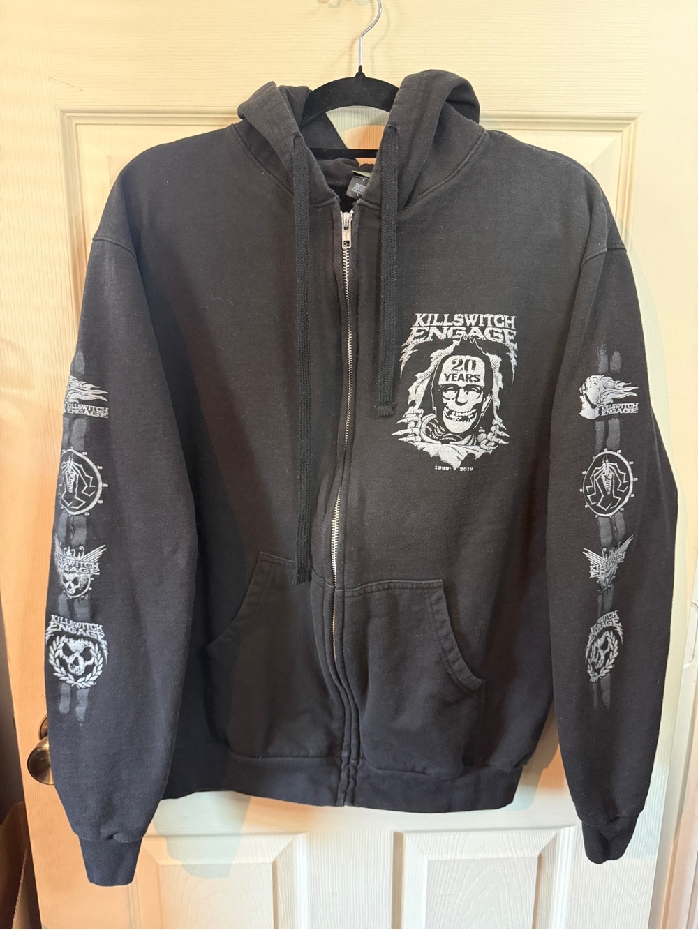 Killswitch Engage Full Zip Hoodie 20th Year Anniversary Men’s Size Large